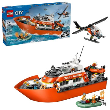 LEGO - Barco e Helicóptero de Resgate da Guarda Costeira 60504 LEGO - 1