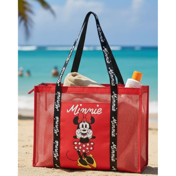 Bolsa de praia de malha da Minnie Mouse da Disney DISNEY - 1