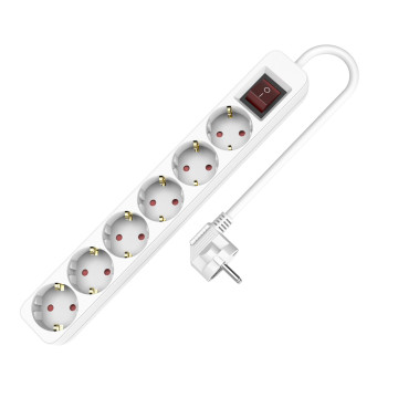 Régua de energia TM ELECTRON TMUAD506 com 6 tomadas e 1,5 m TM ELECTRON - 1