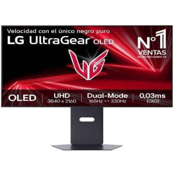 Monitor Gamer Ultrawide LG UltraGear 32GX850A-B de 32" / 4K / 0,03ms / 330Hz / OLED / Altura Ajustável / Preto LG - 1