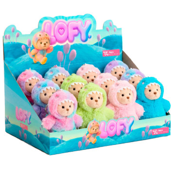 Chaveiro de pelúcia Urso Lofy, 17cm, cores sortidas  - 1