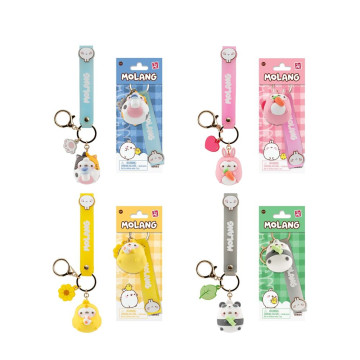 Chaveiro Molang com Fantasia de Animal, Figura de 5cm, Cores Sortidas YUME TOYS - 1