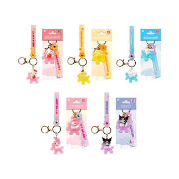 Chaveiro de balão Hello Kitty e Amigos 5cm Sortido YUME TOYS - 1