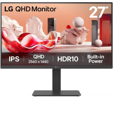 Monitor profissional LG 27BA45QB-B de 27" / QHD / Multimídia / Altura ajustável / Preto LG - 1