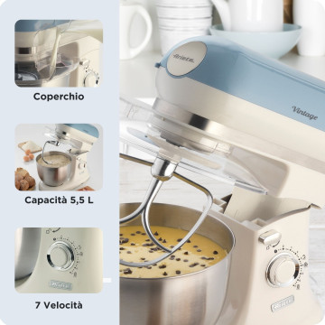 ARIETE - Robot Cozinha Vintage Azul 1588/05 ARIETE - 2