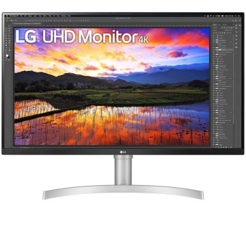 Monitor profissional LG 32UN650K-W de 31,5"/ 4K/ Multimídia/ Altura ajustável/ Branco LG - 1