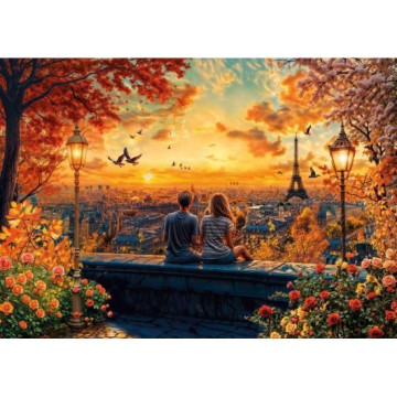 EDUCA - Puzzle 1500 Apaixonados Em Paris 20569  - 1
