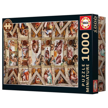 EDUCA - Puzzle 1000 Capela Sistina Miniatura 20581  - 1