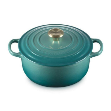LE CREUSET - Cocotte Redonda Signature 20cm Blue Riviera 21177200994450 LE CREUSET - 2