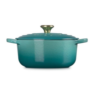 LE CREUSET - Cocotte Redonda Signature 20cm Blue Riviera 21177200994450 LE CREUSET - 3