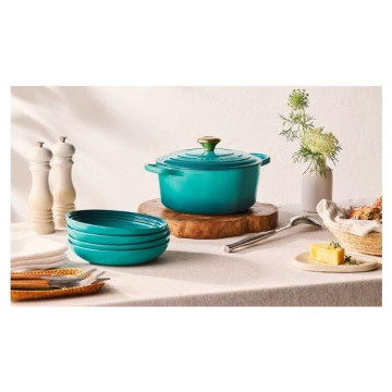 LE CREUSET - Cocotte Redonda Signature 20cm Blue Riviera 21177200994450 LE CREUSET - 6