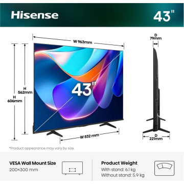 LED HISENSE - 43A6S HISENSE - 2