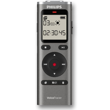 Gravador de Voz Philips VoiceTracer DVT1170 / 20kHz / Prata PHILIPS - 1
