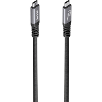 Cabo USB 3.2 Tipo C Aisens A107-0989/ USB Tipo C Macho - USB Tipo C Macho/ Até 100 W/ 10 Gbps/ 4 m/ Preto AISENS - 1