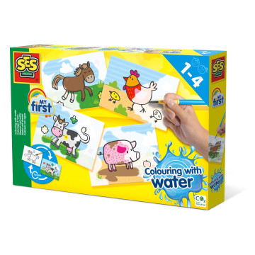 NINCO - Meu Primeiro Colorir com Água os Animais da Quinta S14455  - 1
