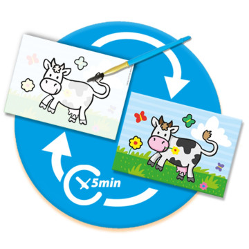 NINCO - Meu Primeiro Colorir com Água os Animais da Quinta S14455  - 3