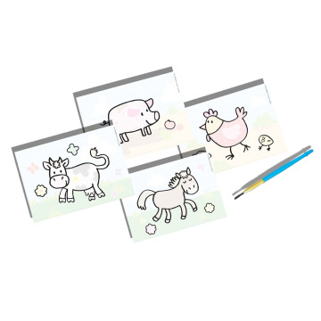 NINCO - Meu Primeiro Colorir com Água os Animais da Quinta S14455  - 4