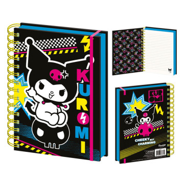 Caderno A5 Punk Vibes Kuromi Hello Kitty PYRAMID - 1