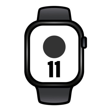 Apple Watch Series 11/ GPS/ Celular/ 42 mm/ Preto Brilhante/ Pulseira Esportiva Preta (M/G) Apple - 1
