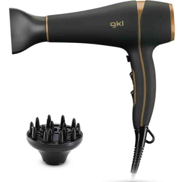 Secador de cabelo GKL Onyx 2200 / 2200W / Iônico / Preto e Dourado GKL - 1