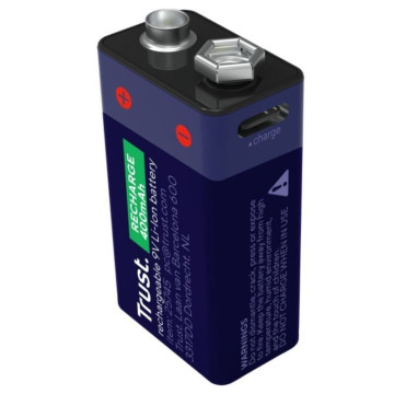 Baterias recarregáveis 6LR61 Trust 25745/ 9V TRUST - 1