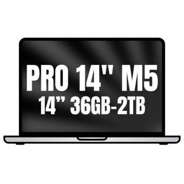 Apple MacBook Pro 14" / Processador M5 Max de 36 núcleos / 36 GB de RAM / SSD de 2 TB / GPU de 32 núcleos / Prateado Apple - 1