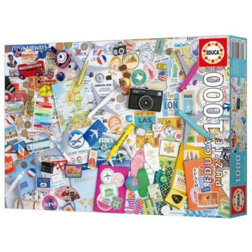 EDUCA - Puzzle 1000 Colagens de Viagem 20560  - 1