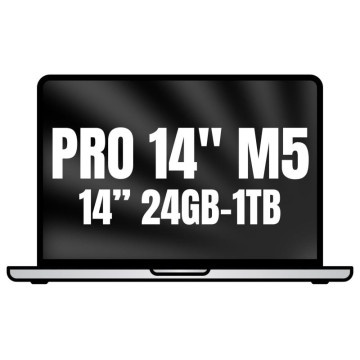 Apple MacBook Pro 14" / Processador M5 Pro de 15 núcleos / 24 GB de RAM / SSD de 1 TB / GPU de 16 núcleos / Prateado Apple - 1