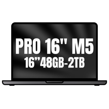 Apple MacBook Pro 16" / Processador M5 Max de 18 núcleos / 48 GB de RAM / SSD de 2 TB / GPU de 40 núcleos / Preto Espacial Apple