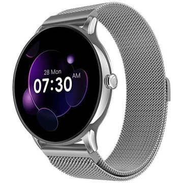 NOISE - Smartwatch Twist Go Silver Link wrb-sw-twistgo-meshmtl-slvr_slvr  - 1