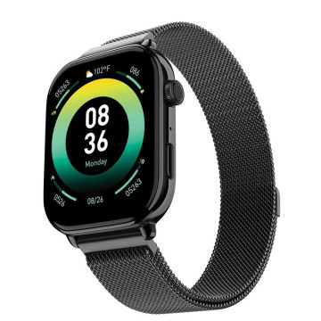 NOISE - Smartwatch Pulse 4 Max Black Link wrb-sw-cfpulse4max-meshmtl-blk_blk  - 1