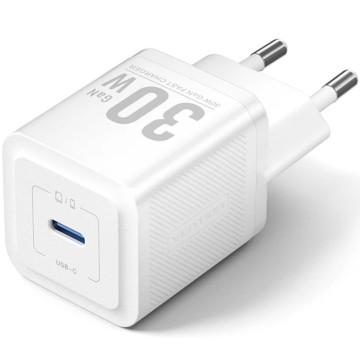 Carregador de parede Vention GaN FEZW0-EU/ 1x USB Tipo C/ 30W VENTION - 1