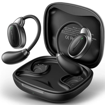 Fones de ouvido Bluetooth Vention Open Ear 013 com estojo de carregamento / 8 horas de duração da bateria / Preto VENTION - 1