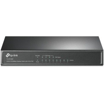 Switch PoE TP-Link SF1008P com 8 portas RJ-45 10/100 TP-LINK - 1
