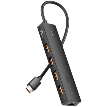 Hub USB Type-C 3.2 Vention CKCBB/ 4xUSB/ 1xUSB Type-C PD VENTION - 1