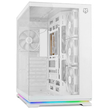 Gabinete Nox Hummer Galaxy Mid-Tower para jogos / Branco NOX - 1