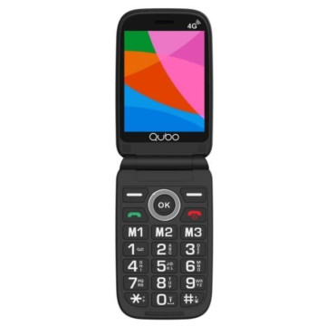 Celular Qubo X-340 4G para Idosos/Preto QUBO - 1