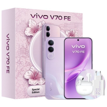 Smartphone Vivo V70 FE 8GB/ 512GB/ 6,83"/ 5G/ Roxo/ Inclui Carregador + Fones de Ouvido VIVO - 1