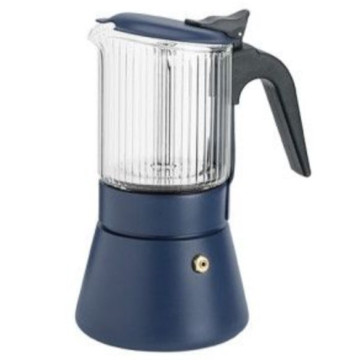CAFÉ. ITALIANA AÇO INOXIDÁVEL BOROSILICADO 9T AZUL INOXIBAR - 1
