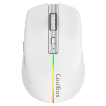 Mouse sem fio RGB branco COOLBOX W01 1600 DPI CoolBox - 1