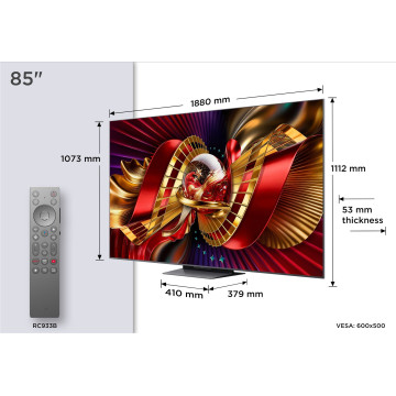 TCL - SQD-MINILED Smart GoogleTV B&O Sound 85C8L TCL - 5