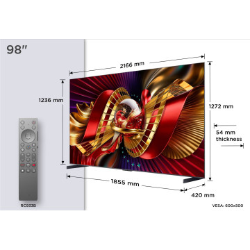TCL - SQD-MINILED Smart GoogleTV B&O Sound 98C8L TCL - 5
