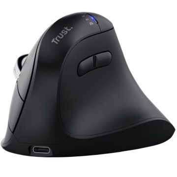 Mouse vertical sem fio Trust Vyran 26107 / Bateria recarregável / Até 3200 DPI TRUST - 1