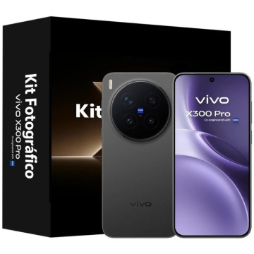 Smartphone Vivo X300 Pro 16GB/ 512GB/ 6,78"/ 5G/ Preto + Kit Fotográfico Vivo X300 Pro VIVO - 1