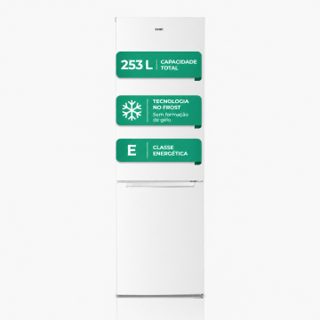 Frigorífico Combinado SVAN SC185501ENF No Frost 253L Branco Classe E SVAN - 1