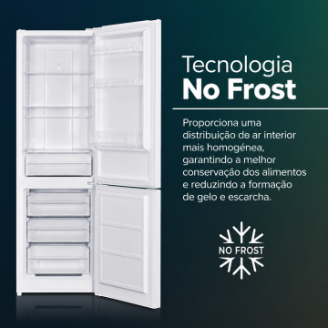 Frigorífico Combinado SVAN SC185602ENF No Frost 293L Branco Classe E SVAN - 2