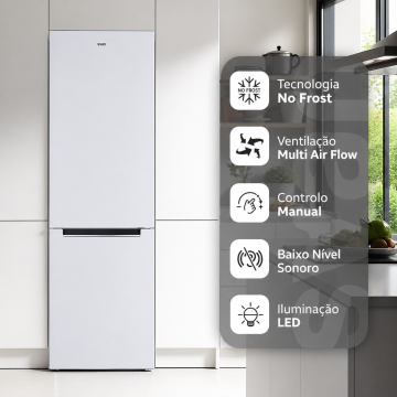 Frigorífico Combinado SVAN SC185602ENF No Frost 293L Branco Classe E SVAN - 4