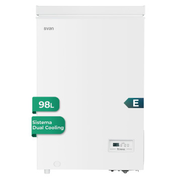Congelador Horizontal SVAN SCH1001EDC 98L Branco Classe E SVAN - 1