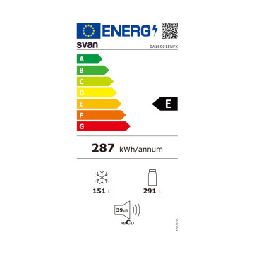 Frigorífico Americano SVAN SA18901ENFX No Frost 442L Inox Classe E SVAN - 6