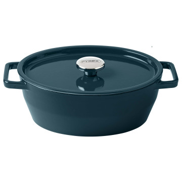 PYREX - Caçarola Oval Ferro Fundido 29cm SC2AC29/8041  - 1